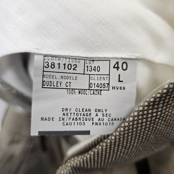 JACK VICTOR 100% WOOL Men's Blazer and Pants SUIT 31W 46L - 40L - Picture 10 of 10